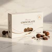 Caja de Embalaje Personalizada para Chocolate, Caja de Embalaje Impresa de Grado Alimenticio con Inserto, Caja de Envío de Cartón de Lujo para Regalo