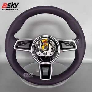 Volante de Cuero Nappa Antideslizante de Alta Calidad a <span class=keywords><strong>Precio</strong></span> de Mayoreo para <span class=keywords><strong>Porsche</strong></span> Panamera Cayenne <span class=keywords><strong>Cayman</strong></span> Boxster 718 911 - Product Image 1