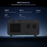 Projecteur Flixtone E900 Ultra avec système de refroidissement liquide, écran LCD 5 pouces, projecteur Android 14 intelligent, vidéo Full HD 1080P, cinéma maison