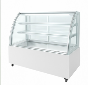 Refrigerador Exhibidor de Pasteles con Apertura Frontal, Vitrina Comercial con Puerta de Vidrio para Panadería, Pastelería y Cafetería - Product Image 5