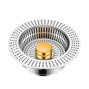 Filtro per Lavello 3-in-1 con Cestello Anti-Intasamento in Acciaio Inox, Adatto per Fori Standard USA da 3-1/2 Pollici - Product Image 1