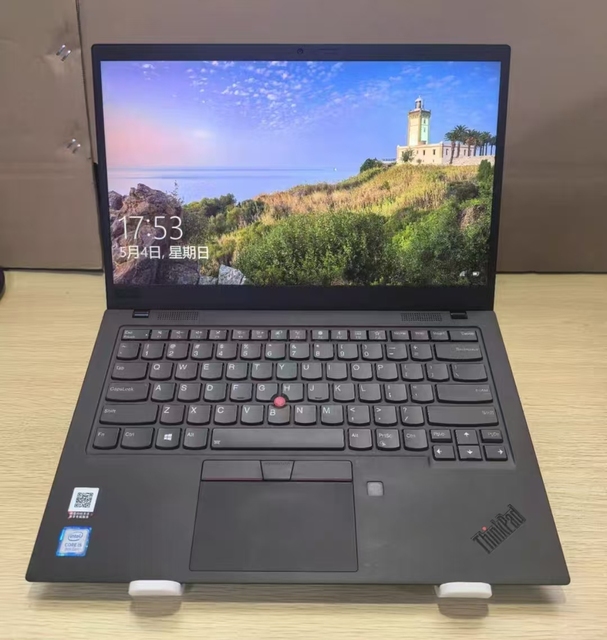 Used 14 Inch ThinkPad X1 Carbon 7th Gen Intel I5 8+256GB Portable Business Laptop Fingerprint Unlocking English GeForce MX130