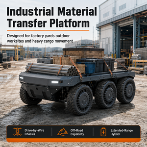 Plataforma UGV Todoterreno 6x6 con Capacidad de Carga de 800 kg, Suspensión de Largo Alcance para Trabajo de Campo en Logística de Carga - Product Image 3
