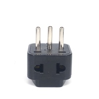 Convertidor adaptador de enchufe universal certificado CE 2 en 1, suizo, Fiji, India, Singapur, HK, UE, Reino Unido, AU, EE. UU. a Italia, enchufe tipo L y enchufe