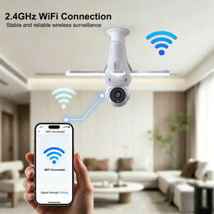 Caméra de surveillance domestique 2K 3MP WiFi extérieure, double antenne, signal longue portée, caméra PTZ sans fil - Product Image 1