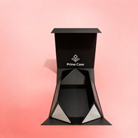 Boîte cadeau en papier avec couvercle magnétique pliable personnalisé et fenêtre transparente