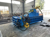 Compacteur hydraulique horizontal en métal pour la ferraille, idéal pour les petites cours de recyclage