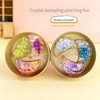 Mini boîte mystère surprise pour fête, jouet squishy TPR en forme de dumpling, réaliste, coloré, effet cristal, anti-stress, cadeau de fête, jouet fidget