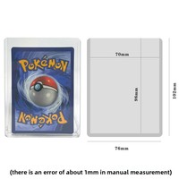 Protège-cartes PVC transparent 35PT anti-rayures, épais, pour cartes Pokémon, Yu-Gi-Oh et cartes sportives – Neuf et naturel