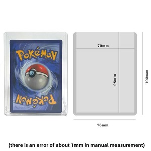 Buste Protettive Trasparenti in PVC 35PT Anti-Graffio Spesse Top Loader Fresche e Naturali per Carte Pokémon, Yu-Gi-Oh e Sportive - Product Image 2