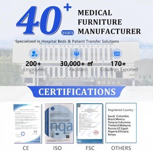 Tempat Tidur Rumah Sakit untuk Panti Jompo dan Klinik, Tempat Tidur Rumah Sakit Manual 2 Engkol dengan Rel Samping ABS untuk Penggunaan Klinik dan Rumah Sakit - Product Image 6