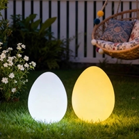 Leuchtende Eiförmige Solarlampe für Außenbereich, Garten und Hof, Landschaftsbeleuchtung für Veranstaltungen, Große Dinosaurier-Ei-Lampe