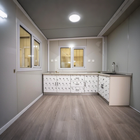 Casa Contenedor Expandible de 40 pies y 4 Dormitorios, Impermeable, con Diseño Moderno de Mediados de Siglo, Buen Aislamiento, Casa Móvil Tipo Villa