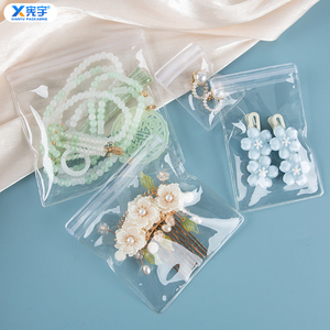 Bolsa de PVC Transparente de Lujo para Regalos Pequeños, Bolsa para Joyería con Cierre, Gruesa y Antioxidante, para Guardar Aretes, Collares, Pulseras, Gemas y Piedras - Product Image 2