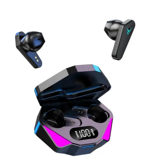 Peluk Earbud Tws 2023 Versi Tinggi Headphone Game Baru Bt5.0 X15 Headset Olahraga Gaming Nirkabel dengan Latensi Rendah Mikrofon Bawaan