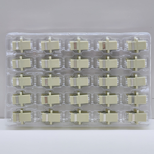 Adaptador de Fibra Óptica OM2 SC, Conector Hembra a Hembra Simplex, Plástico Multimodo, Acoplador de Cable Óptico SC-SC - Product Image 3