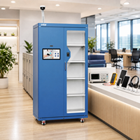 Gabinete RFID para Activos de TI en Oficinas Compartidas, de Doble Puerta, para Alquiler de Equipos en Espacios de Coworking, con Facturación Automatizada y Acceso Biométrico