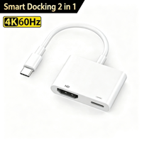 Multi-function USB Type C Expansion Docking Station HDTV Screen Projection 4K 60Hz PD 100W TV Screen Converter Cable