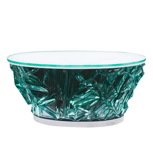 Table basse en fibre de verre haute brillance Y408, taille et couleur personnalisables pour hall d'hôtel et salle à manger - Product Image 5