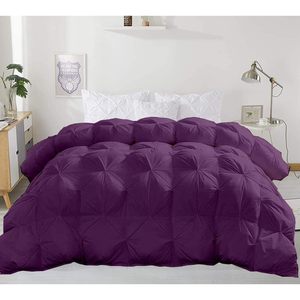 Edredón Kanak con Pliegues Prensados, 1400 Hilos, 600 Gsm, 100% Algodón Egipcio, Morado, Tamaño King Plus, Hipoalergénico - Product Image 3