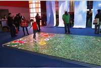 Écran interactif LED au sol, étanche IP66/IP67, taille personnalisable, affichage numérique publicitaire intérieur/extérieur, idéal pour centres commerciaux (5000 points de vente)