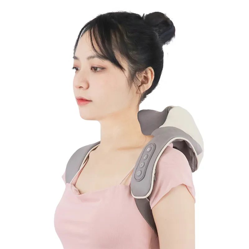 Massaggiatore elettrico portatile ricaricabile per massaggiare il collo profondo per impastare il collo senza fili Shiatsu Fitness per collo e spalle massaggiatore