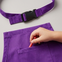 Lot de 8 tabliers de chef imperméables et ajustables pour enfants, avec 2 poches, style bavoir, pour cuisine, artisanat, peinture, garçons et filles
