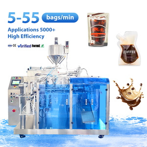 Machine d'emballage automatique de haute précision pour sachets préformés de café, jus et liquides – Remplissage et scellage de sachets - Product Image 1