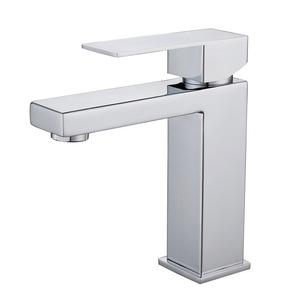 Jboyun Square Basin Faucet 304 Stainless Steel Single Handle Ceramic Valve Core <b>Deck</b> Mounted For Bathroom Sink - Product Image 5