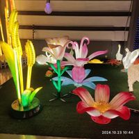 Lampe à fleurs en résine de fibre de verre lumineuse pour la décoration de jardin et la décoration de salle de mariage, éclairage paysager pour jardin