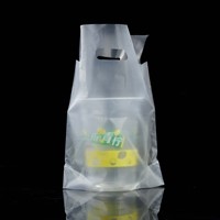 Sacs d'emballage pour gobelets à thé au lait jetables à paroi simple, transparents, avec divers motifs (smiley/sourire/expressions), pour gobelets simples/doubles, 1000 ml