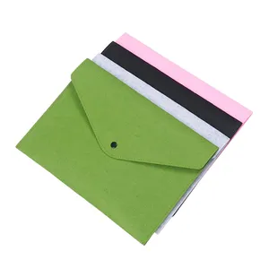 Felt Folders Portable Envelope Folder Storage Bag for Office Business School Supplies