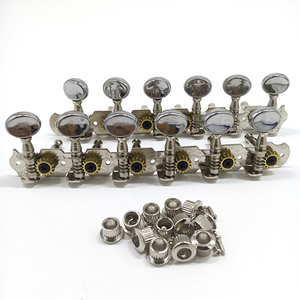 Clavijas de Afinación para Guitarra Acústica de <span class=keywords><strong>12</strong></span> <span class=keywords><strong>Cuerdas</strong></span> 6L6R, Clavijero para Mandolina con Botón de Metal - Product Image 5