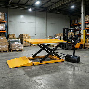 Table élévatrice à ciseaux profil bas en U pour transpalette manuel, optimisation de l'atelier - Product Image 2