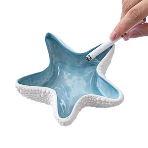Eco-Friendly <strong>Ceramic</strong> Conch <strong>Jewelry</strong> Tray Cross-Border Starfish Ashtray Home Decor Art Style Key Storage Plate Packed in <strong>Box</strong> - Product Image 5