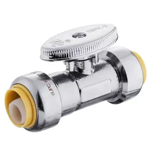 Lead Free Brass angle valve ball valve North America Push to connect plumbing fitting PEX