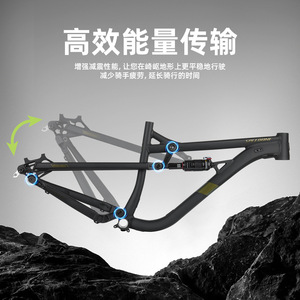Speeone Downhill Softtail <b>Frame</b> 29 In Aluminum Alloy Boost Axle Suspension Mountain Bike <b>Frame</b> - Product Image 4