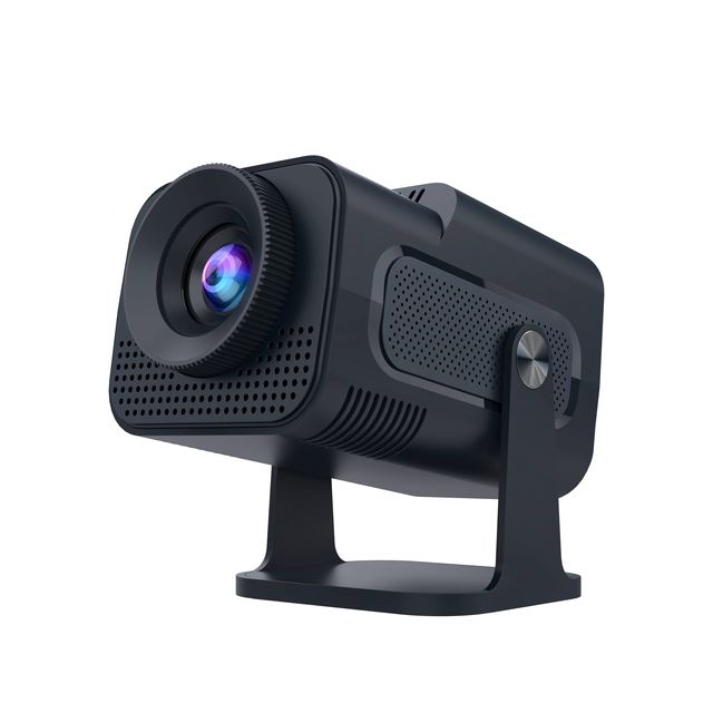 Hy320 Mini Portable 4K Ready 720P Smart Projector with 200 Lumens Built-in Speakers Android 14 Home Theater