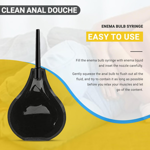 225ml Lavadora a presión Anal Ducha Limpiador Ano Vagina Bomba Enchufe Juguetes sexuales - Product Image 4