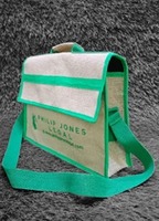 Bolsa de Yute Ecológica Premium para Portátil, Unisex, Diseño Personalizado, Reutilizable, de Fibra Natural, para Oficina, Trabajo y Viajes