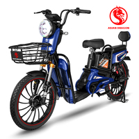 Vélo électrique à 2 roues avec moteur arrière de 800 W 60 V, longue autonomie, charge rapide, vélo électrique de ville à charge rapide
