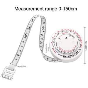BMI Calculator Automatic Rolling Telescopic Plastic Metric Centimeter <b>Tape</b> <b>Measure</b> Sewing Ruler Tools - Product Image 6