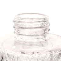 Ru Star bouteille d'aromathérapie de diffuseur de roseau en verre transparent de luxe de 120ml 180ml avec couvercle à vis