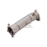 Collecteur d'échappement avant isolé en acier inoxydable SS304 pour Audi A4 A5 Q5 2.0T B9 2020-2024 – Réduit la pression d'air en retour