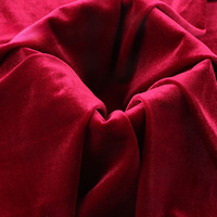 Venta caliente Micro Mulberry Poliéster de Corea del Sur Mulberry Seda Telas de terciopelo coreano con hilos brillantes