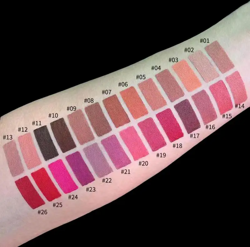 Fodera per labbra vegana a lunga durata opaca 26 colori all'ingrosso con etichetta privata a matita per LIpliner OEM