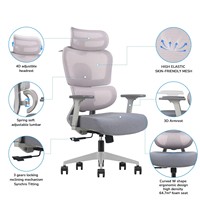 Chaise de bureau ergonomique moderne et réglable en gros, confortable avec soutien lombaire, pour directeur, pivotante, pour ordinateur