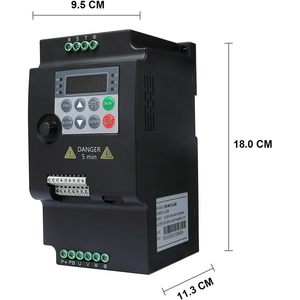TDIOZABKX ตัวแปลงความถี่ 4KW 220V มอเตอร์สามเฟสควบคุมความเร็วอินเวอร์เตอร์ปรับได้ไดร์เวอร์ความถี่แปรผัน - Product Image 4