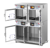 Cage d'unité de soins intensifs vétérinaire pour grands animaux, personnalisable, à oxygène contrôlé, en acier inoxydable 304, avec caractéristiques de sécurité pour animaux de compagnie