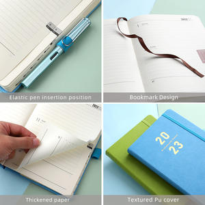 <strong>2023</strong> <strong>Diary</strong> Hardcover <strong>A5</strong> Pu Leather 1 <strong>Day</strong> 1 <strong>Page</strong> <strong>Diary</strong> Daily Planner 365 Notebook with Elastic Band Calendar Sticker Pockte - Product Image 4